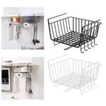 Undershelf Hanging Rack with Hooks - Metal Cabinet Organizer for Kitchen Storage - Image 4
