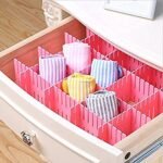 Adjustable Drawer Divider Strips - Interlocking Closet & Cabinet Organizer - Image 6