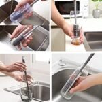 Long Handle Silicone Bottle Brush - Cleaner for Baby Bottles, Cups & Vases | Random Color - Image 7