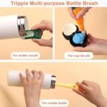 3-in-1 Cleaning Brush Set - 360 Degree Long Handle for Bottles & Baby Bottles - Image 3