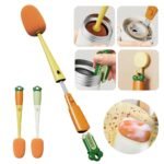 3-in-1 Cleaning Brush Set - 360 Degree Long Handle for Bottles & Baby Bottles - Image 7
