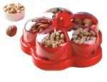 Lotus Dry Fruit Container Set - Airtight Serving & Gifting Tray - Image 2