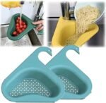 Triangular Sink Strainer Basket - Swan Corner Rack for Food Drainage
