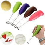 Electric Milk Frother - Rechargeable Stainless Steel Coffee Whisk-Pink colour only - Image 2