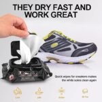 Sneaker & Shoe Cleaning Wipes - 80 Count Disposable Stain Remover for All Footwear - Image 6