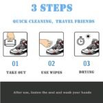 Sneaker & Shoe Cleaning Wipes - 80 Count Disposable Stain Remover for All Footwear - Image 7