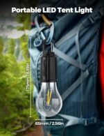 Rechargeable LED Camping Lamp - Waterproof Tent Light with USB & 3 Modes for Outdoor Use - Image 4
