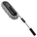 Microfiber Car Duster with Extendable Handle - Scratch-Free Cleaning Brush for Wet & Dry Use