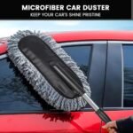 Microfiber Car Duster with Extendable Handle - Scratch-Free Cleaning Brush for Wet & Dry Use - Image 5
