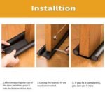 Door Bottom Seal Strip Guard - Soundproof Gap Filler & Dust Stopper - Image 2