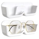 Wall-Mounted Specs Holder with Adhesive - Plastic Eyewear Display Stand