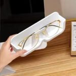 Wall-Mounted Specs Holder with Adhesive - Plastic Eyewear Display Stand - Image 2