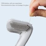 Golf Shape Silicone Toilet Brush, 360 Degree Deep Clean, Long No-Slip Handle, with Wall Hook