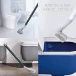 Golf Shape Silicone Toilet Brush, 360 Degree Deep Clean, Long No-Slip Handle, with Wall Hook - Image 2