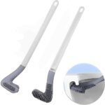 Golf Shape Silicone Toilet Brush, 360 Degree Deep Clean, Long No-Slip Handle, with Wall Hook - Image 5