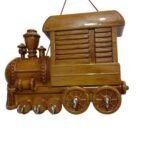 Train Engine Key Holder Stand, Antique Plastic Key Holder for Home & Office