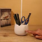 AKARI Desk Lamp, 3-Mode LED Rechargeable Touch Lamp with Phone Holder, USB & 2000mAh Battery - MySmartiee - Image 2