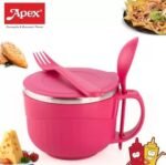 APEX 650ml Stainless Steel Noodle Soup Bowl | BPA Free Serving Bowl with Lid - Image 5