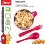 APEX 650ml Stainless Steel Noodle Soup Bowl | BPA Free Serving Bowl with Lid - Image 6