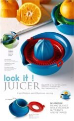 Lock It Juicer - Manual Hand Juicer for Citrus, Orange, Fruits, Easy Squeezer for Kitchen Use - Image 2