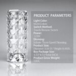 Multi Color Crystal Diamond Touch LED Table Lamp with Remote, USB Rechargeable Night Light - Image 7