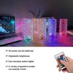 Multi Color Crystal Diamond Touch LED Table Lamp with Remote, USB Rechargeable Night Light - Image 8