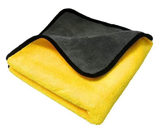 800 GSM Microfiber Car Cleaning Cloth, Dual-Sided Plush Towel for Car Detailing & Cleaning