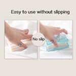 2-in-1 Portable Soap Saver Box with Drain Holes & Rubber Roller, Travel Soap Dispenser - Image 2