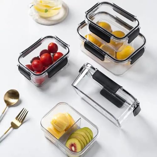 Airtight Container Snacks Storage Box - Leakproof, Stackable, Fridge & Kitchen Organizer