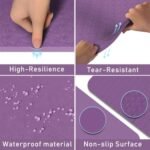 Foldable Yoga Mat 5mm Thick Anti-Slip Exercise Mat for Home Workout, Fitness & Meditation with Bag - Image 2