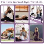 Foldable Yoga Mat 5mm Thick Anti-Slip Exercise Mat for Home Workout, Fitness & Meditation with Bag - Image 3