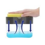 2-in-1 Soap Dispenser with Sponge Holder for Kitchen Sink | Dishwashing Liquid Pump - Image 2