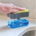 2-in-1 Soap Dispenser with Sponge Holder for Kitchen Sink | Dishwashing Liquid Pump - Image 3