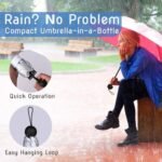Bottle Umbrella Capsule Case | Foldable UV-Proof Windproof Travel Umbrella for Men & Women | Random colour - Image 6
