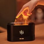 Flame Humidifier & Aroma Diffuser | Ultrasonic Cool Mist for Home, Bedroom, Car