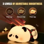 Panda LED Night Light for Kids, Rechargeable Fun Lamp with Timer Auto-Off for Boys and Girls - Image 3