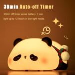 Panda LED Night Light for Kids, Rechargeable Fun Lamp with Timer Auto-Off for Boys and Girls - Image 5