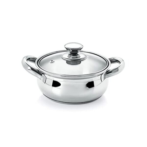 18 cm Cook and Serve Glass Lid, Heat-Resistant Lid for Pots and Pans