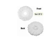 360 Degree Rotating Spin Mop with Easy Wringer, Microfiber Refill Heads for Home & Office Cleaning - Image 7