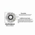 360 Degree Rotating Spin Mop with Easy Wringer, Microfiber Refill Heads for Home & Office Cleaning - Image 8