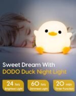 Cute Duck Silicone Night Light - Soft LED Lamp for Kids Room, Baby Room Decor, Rechargeable - Image 4