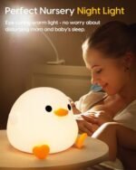 Cute Duck Silicone Night Light - Soft LED Lamp for Kids Room, Baby Room Decor, Rechargeable - Image 6