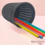 Apex Net Basket - Plastic Mini Storage Basket for Office, School Desk, Stationery Organizer - Image 2