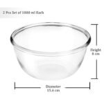 Treo OvenSafe Glass Mixing Bowl 1000ml | Durable, Heat-Resistant, Transparent - Image 3