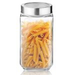Treo Cube Glass Jar 800ml | Airtight Storage Jar, BPA Free, Multipurpose Spice Container