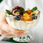 Treo Floral Glass Bowl, Transparent, 130ml Bowls for Ice Cream & Pudding - Image 2