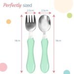 Stainless Steel Baby Spoon & Fork Set | BPA-Free, Food Grade PP, Ideal for 12+ Months Kids - Image 6
