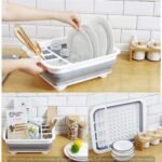 Collapsible Dish Drainer Rack - Spoon Storage, Heavy Duty & Dishwasher Safe - Image 5