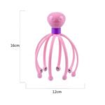 Octopus Head Massager | Scalp & Neck Relaxer with Rolling Steel Balls for Stress Relief - Image 2