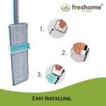 Flat Squeeze Mop | 360 Degree Microfiber Mop for Wet & Dry Cleaning, No Bucket Needed - Image 4